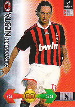 Alessandro Nesta A.C. Milan 2009/10 Panini Super Strikes CL #2